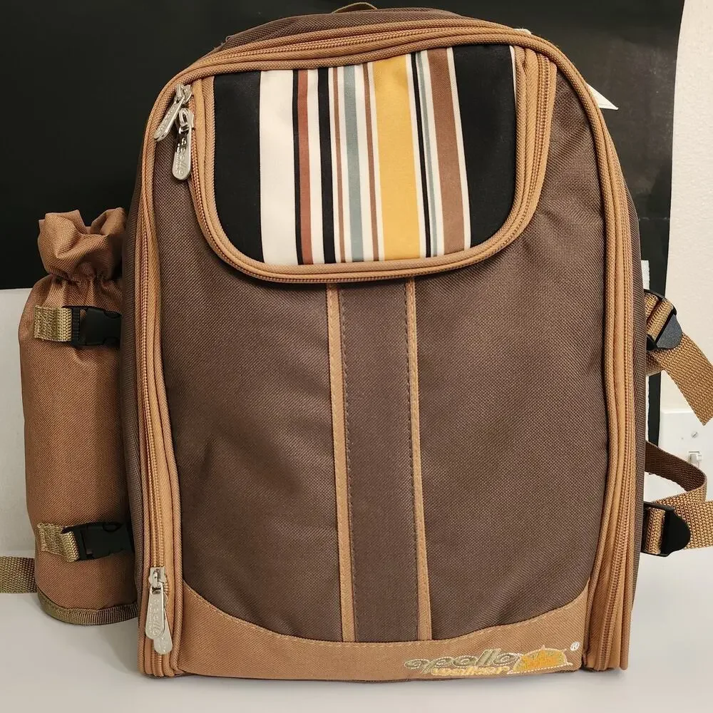 NWT Apollo Walker Picnic Backpack 4 Person Cooler Compartment Wine Bag Blanket